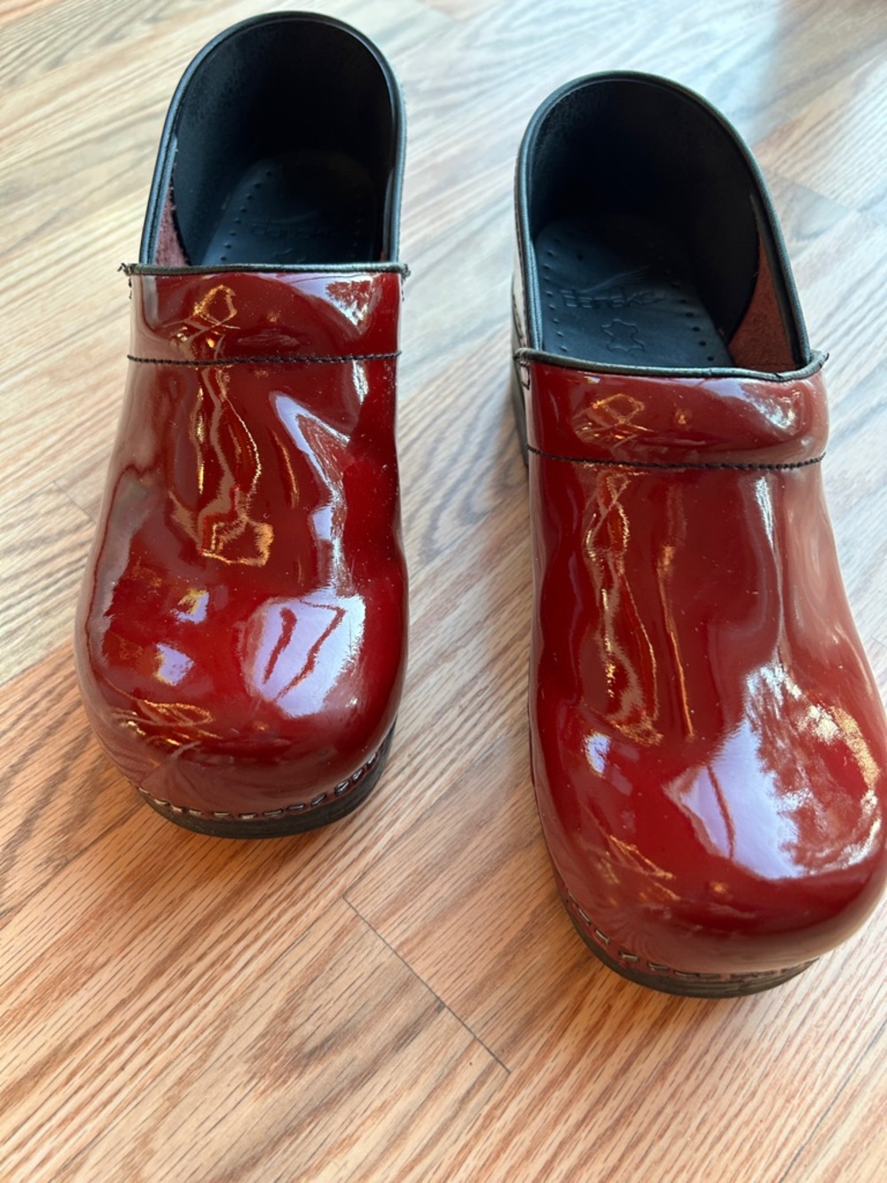 Dansko Women’s Red Patent Leather Clog